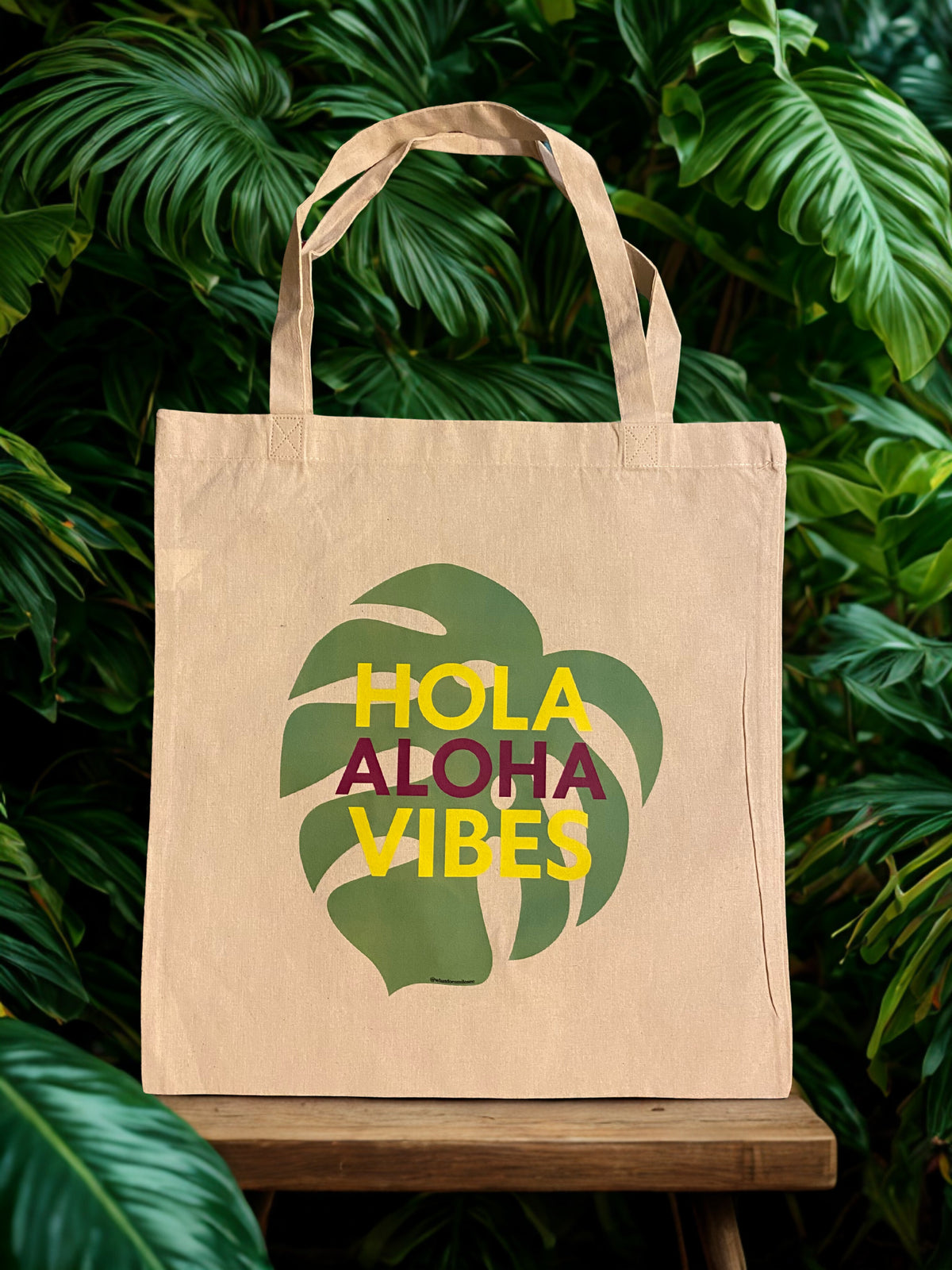 Hola Aloha Monstera Tote