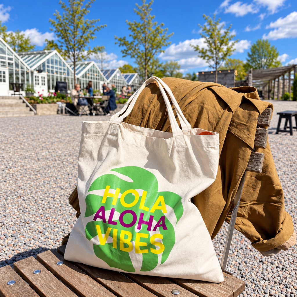Hola Aloha Monstera Tote